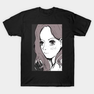 Portrait girl T-Shirt